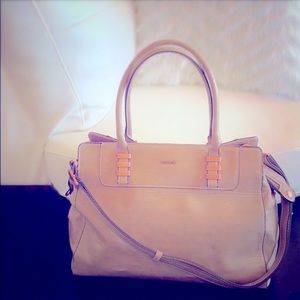 Vintage Picard large tote shopper tan rose gold